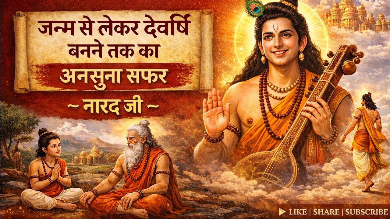 जन्म से लेकर देवर्षि बनने तक का अनसुना सफ़र — नारद जी