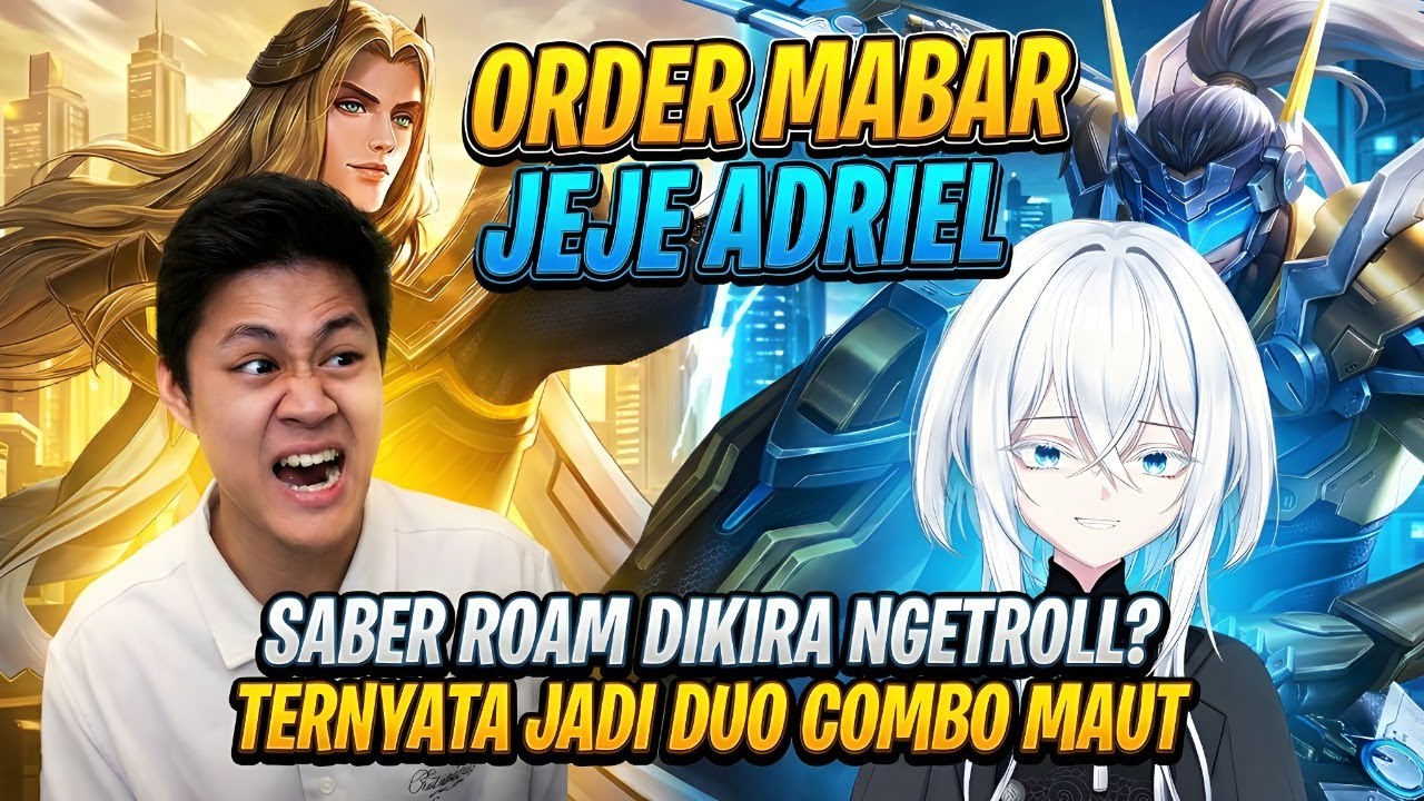 【Mobile Legends】Закажите групповую игру с Джедже Адриэлем! Забавная реакция Джедже на окаменение ...