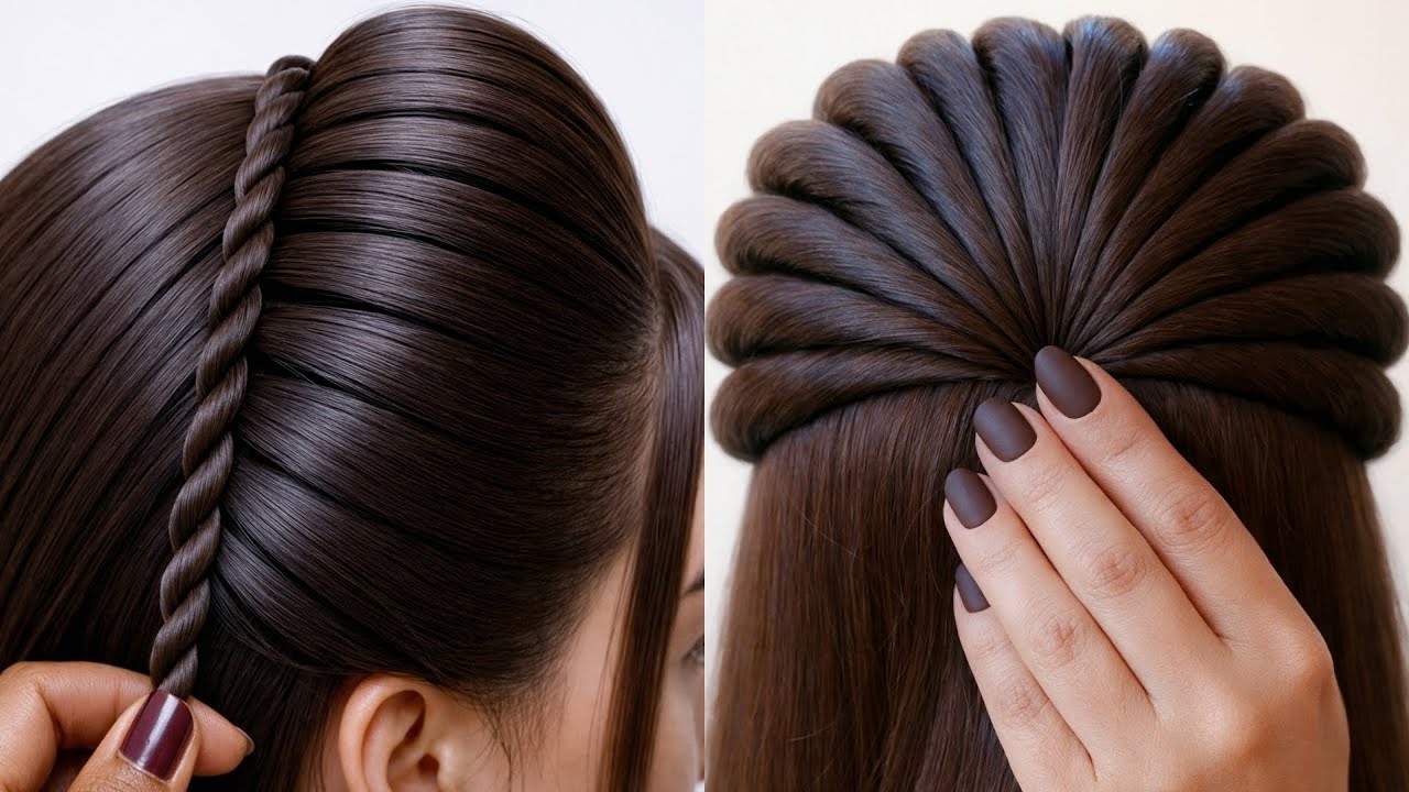 Simple & Different Hairstyle Tutorials | Beautiful Hairstyle For Girls | Hairstyle For Outgoing