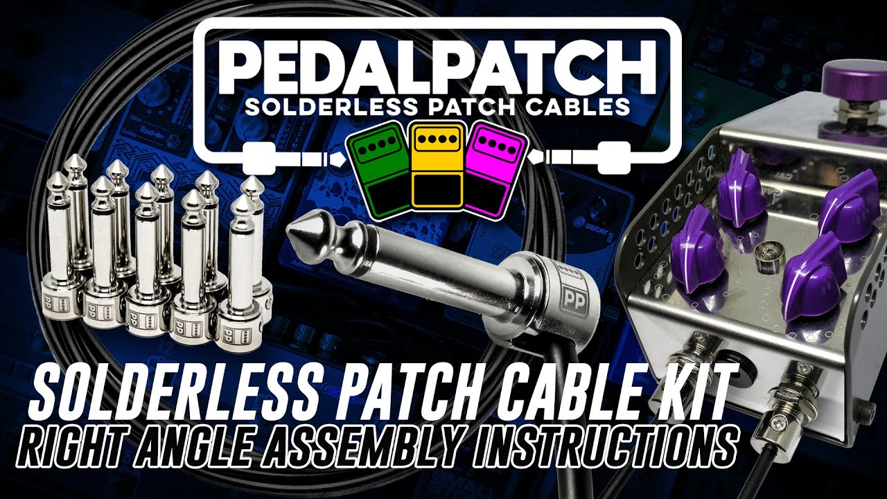 PedalPatch Solderless Patch Cables -  Right Angle Cable Assembly Instructions