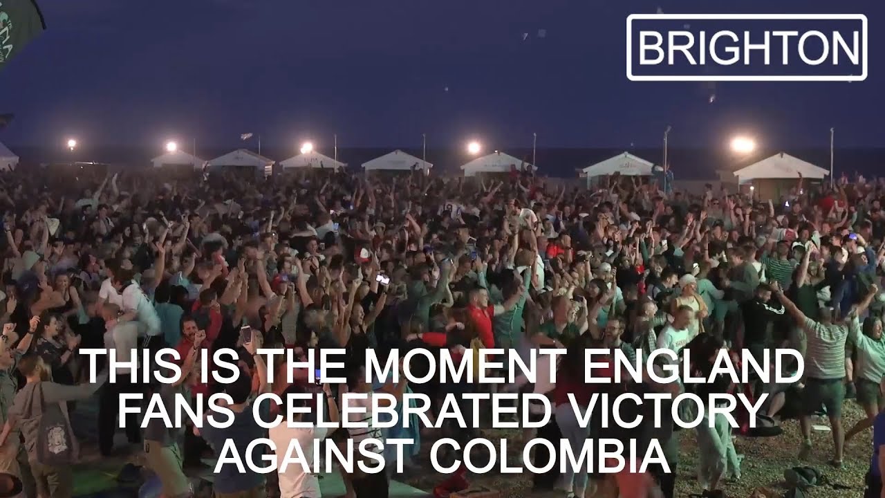 How England Fans Celebrated The Colombia World Cup Win - Russia 2018 World Cup