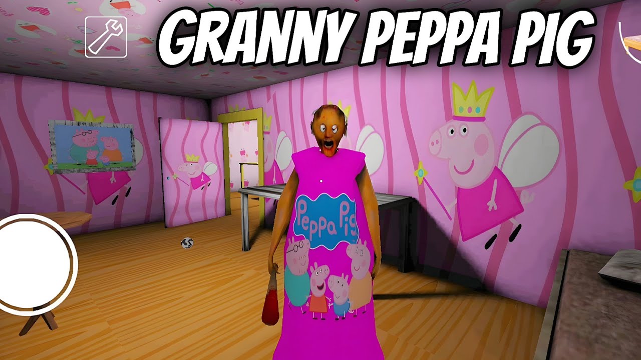 granny underwater vs Peppa pig granny house horror game #granny #escape #house #videolong