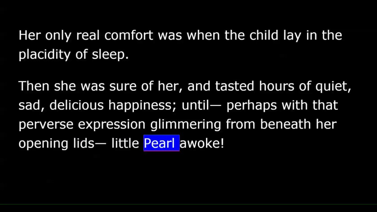 The Scarlet Letter - Chapter 6 - PEARL