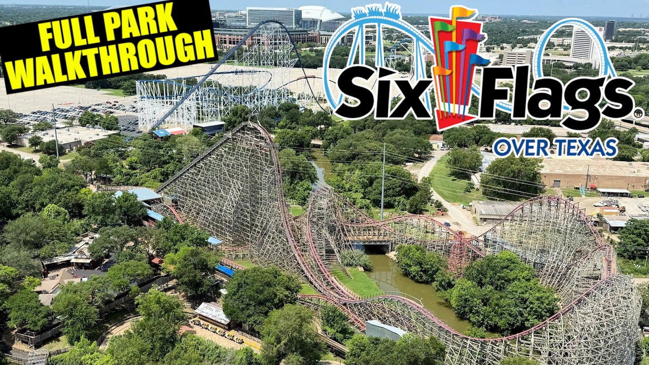 Six Flags Over Texas 2025 Full Park Walk Through