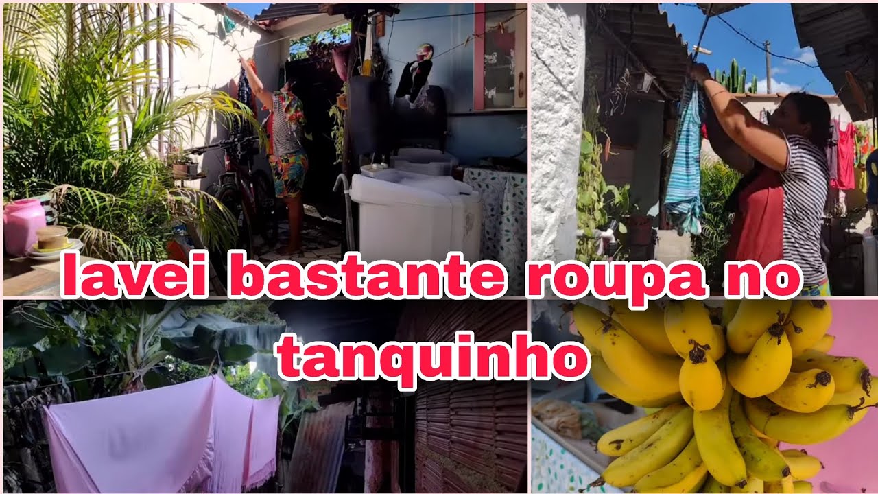 Lavei muitas roupas o dia estava lindo 😀
