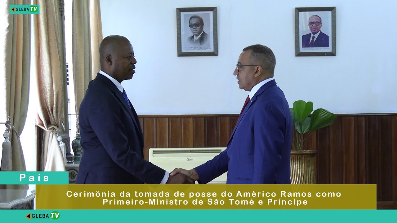 Cerimônia da tomada de posse de Américo barros como Primeiro ministro de São tome e príncipe