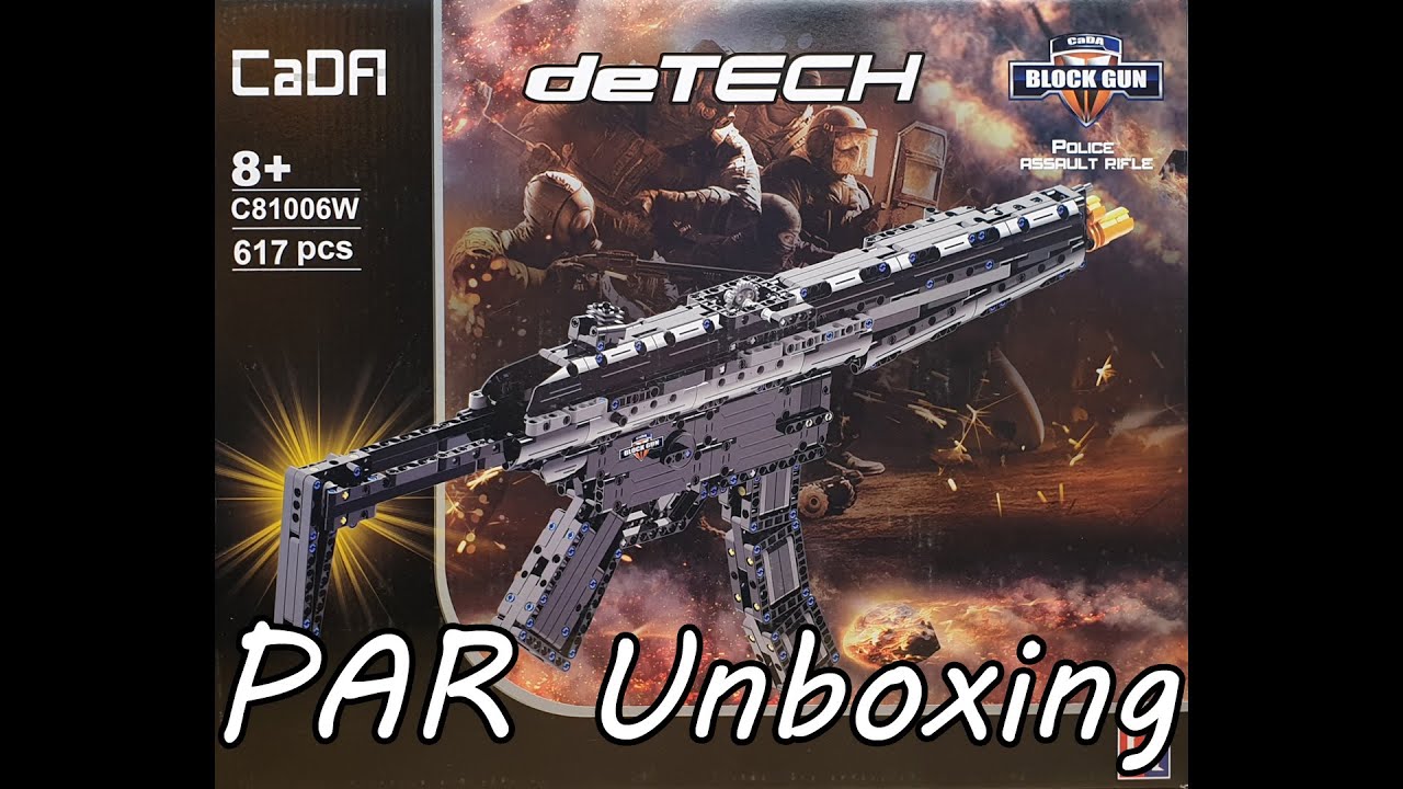 CaDA C81006W deTech Police Assault Rifle aus Klemmbausteinen • Unboxing & Review (PAR / MP5)