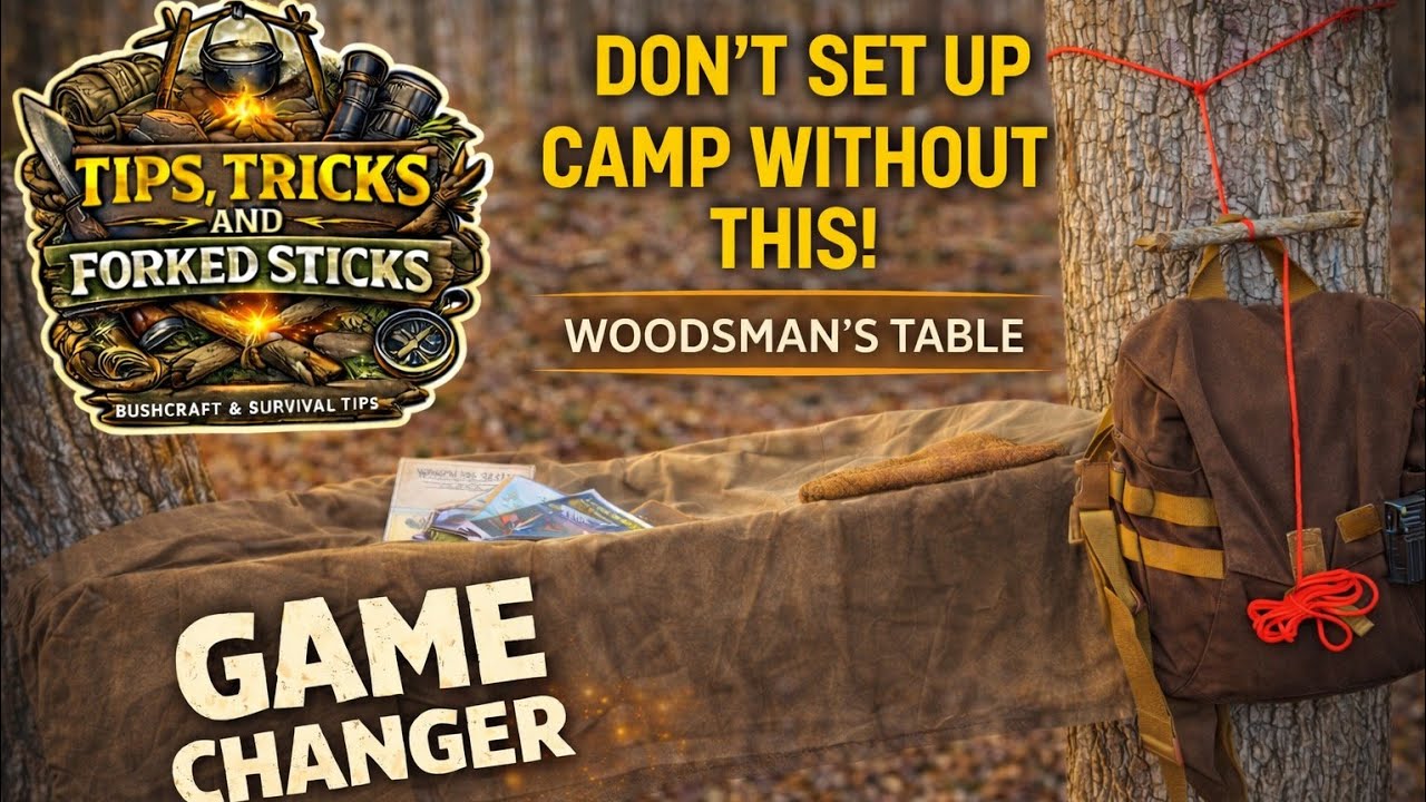 Don’t Set Up Camp Without This | The Woodsman’s Table (Simple Campcraft Hack)