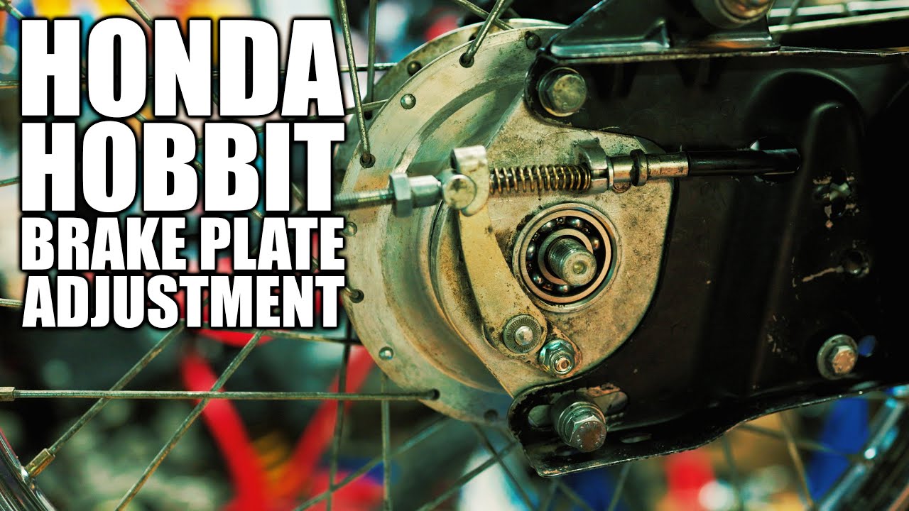 Honda Hobbit Camino Rear Brake Plate custom adjuster