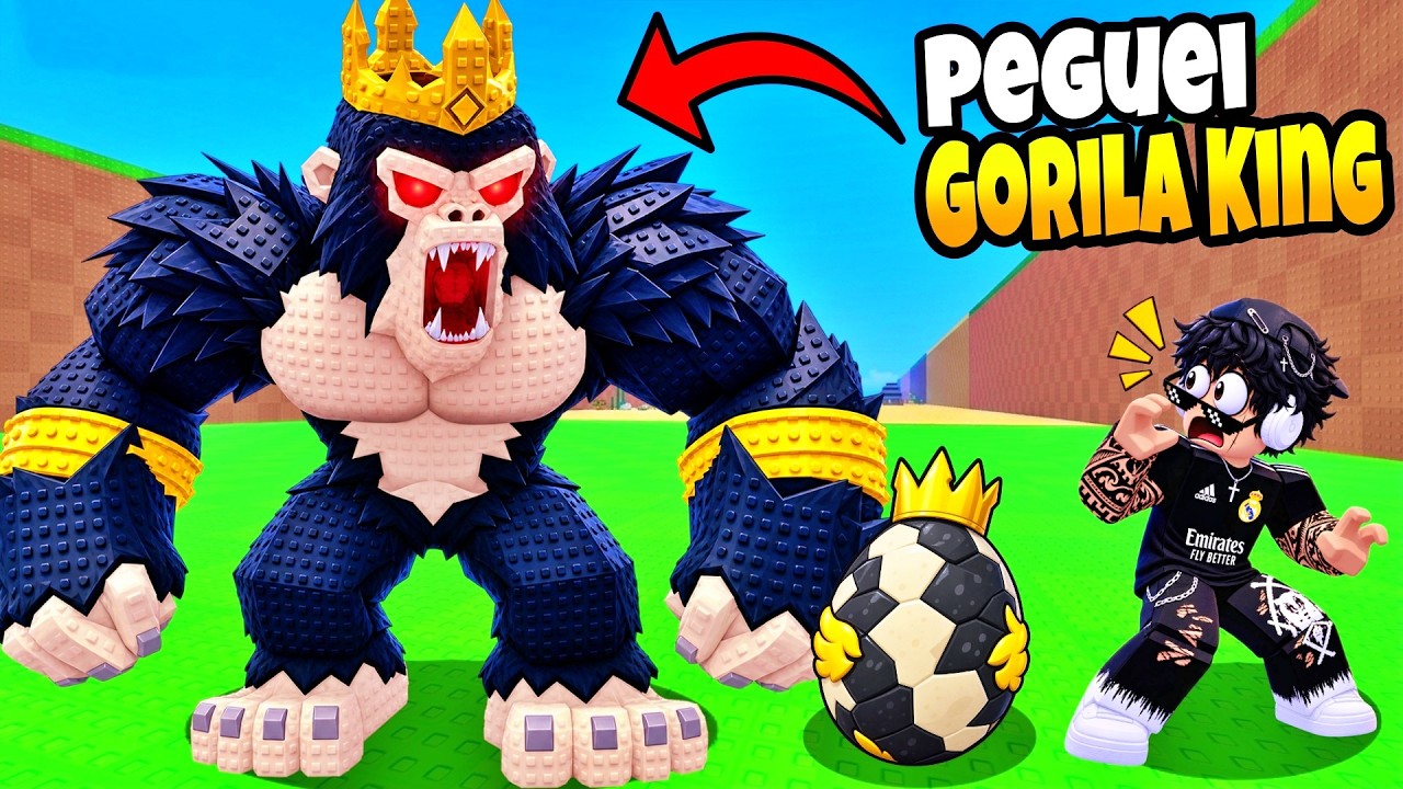 TENTEI PEGAR O GORILA KING NO ROUBE UM OVO ROBLOX