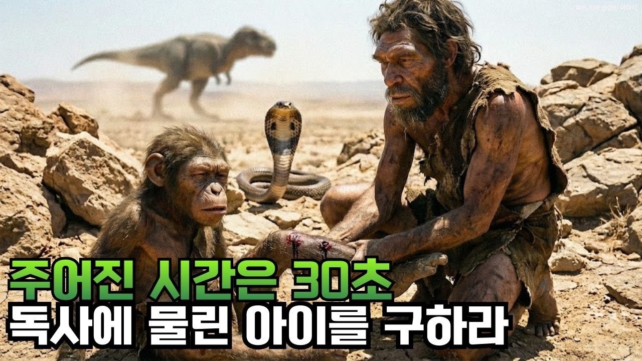 원시판 응급처치! 독이 퍼지는 순간, 부성애가 만들어낸 본능적 생존술 