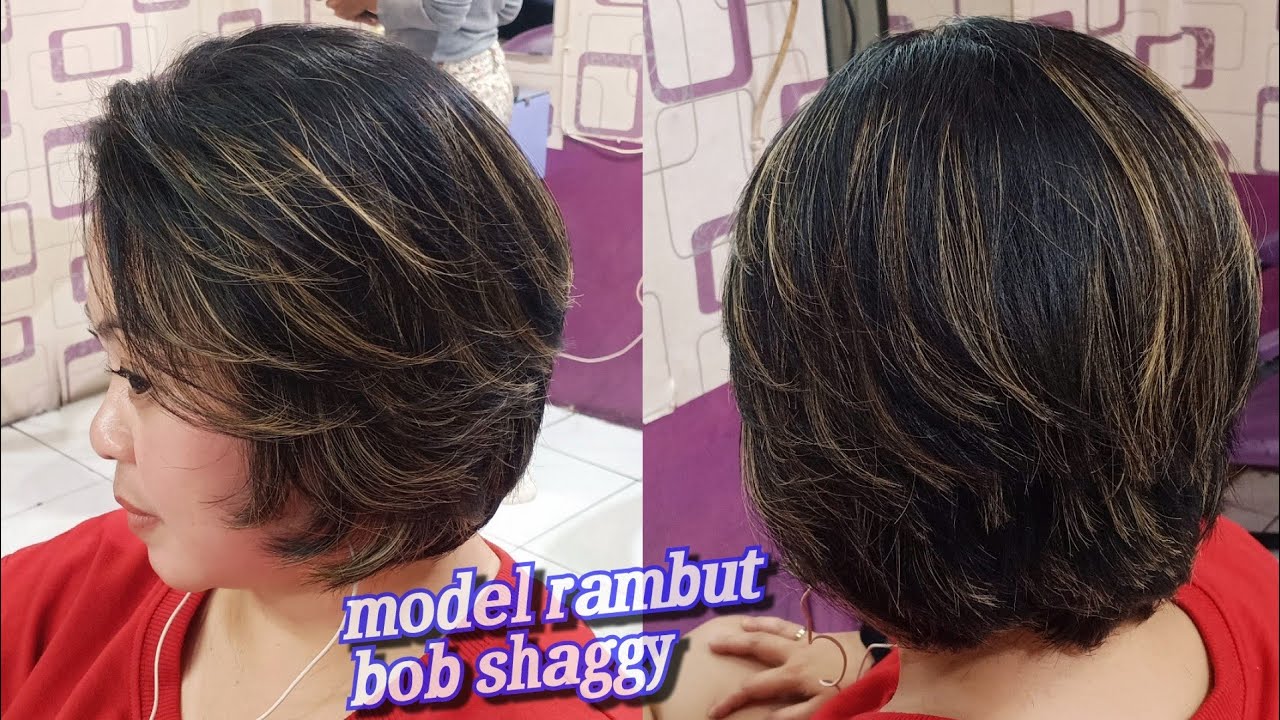 Bob shaggy pendek || model rambut pendek keren 2021-Short shaggy bob || cool short hairstyles 2021