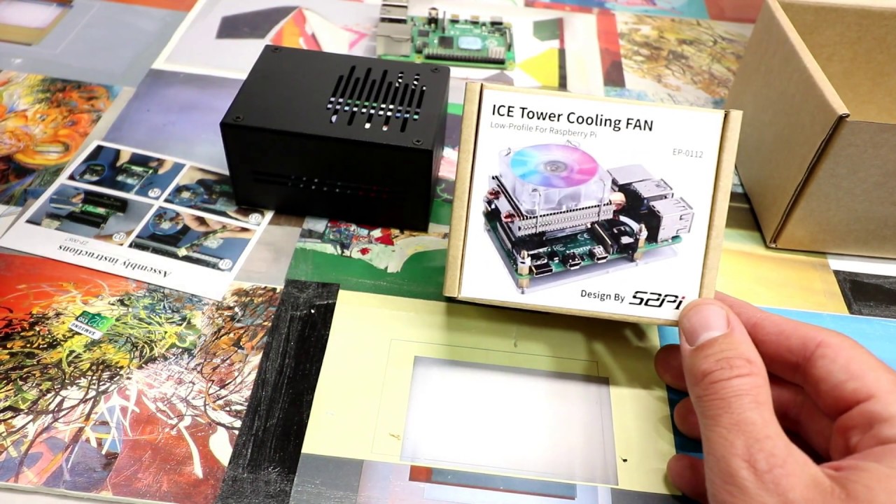 Raspberry Pi 4 Low Profile Ice Tower Heatsink Case - Huge Cooling Performance