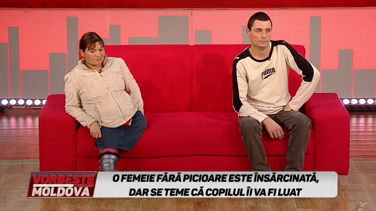 VORBEŞTE MOLDOVA: O FEMEIE FĂRĂ PICIOARE ESTE ÎNSĂRCINATĂ, DAR SE TEME CĂ COPILUL ÎI VA FI LUAT