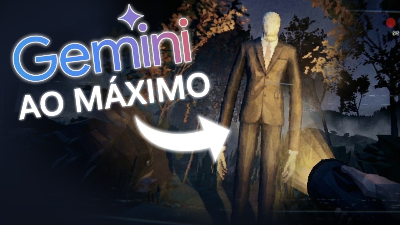 Gemini Criando a MELHOR VERSÃO do SLENDERMAN do ZERO! ( deu medinho uiui)