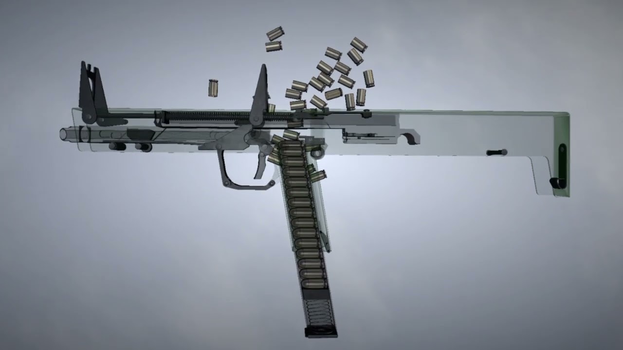 See the Insane Mechanics of a Gun Firing!