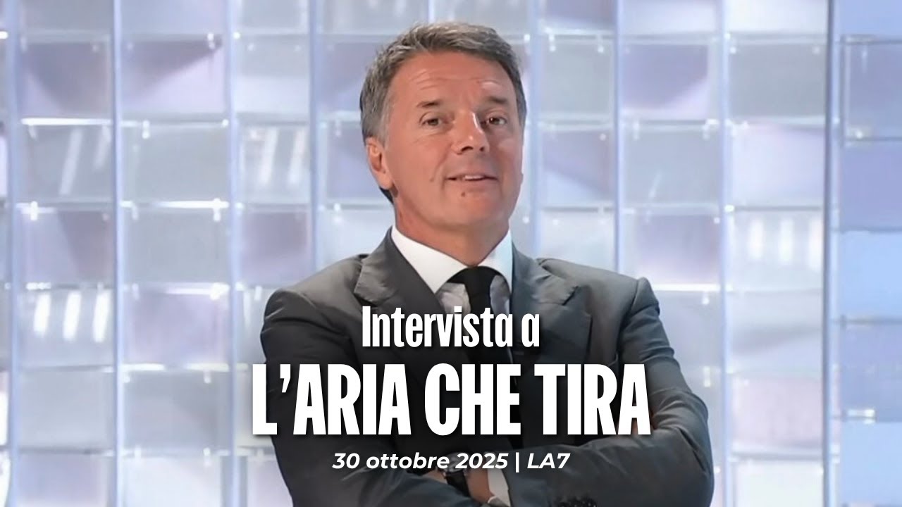 Matteo Renzi ospite a L'aria che tira | 30/10/2025
