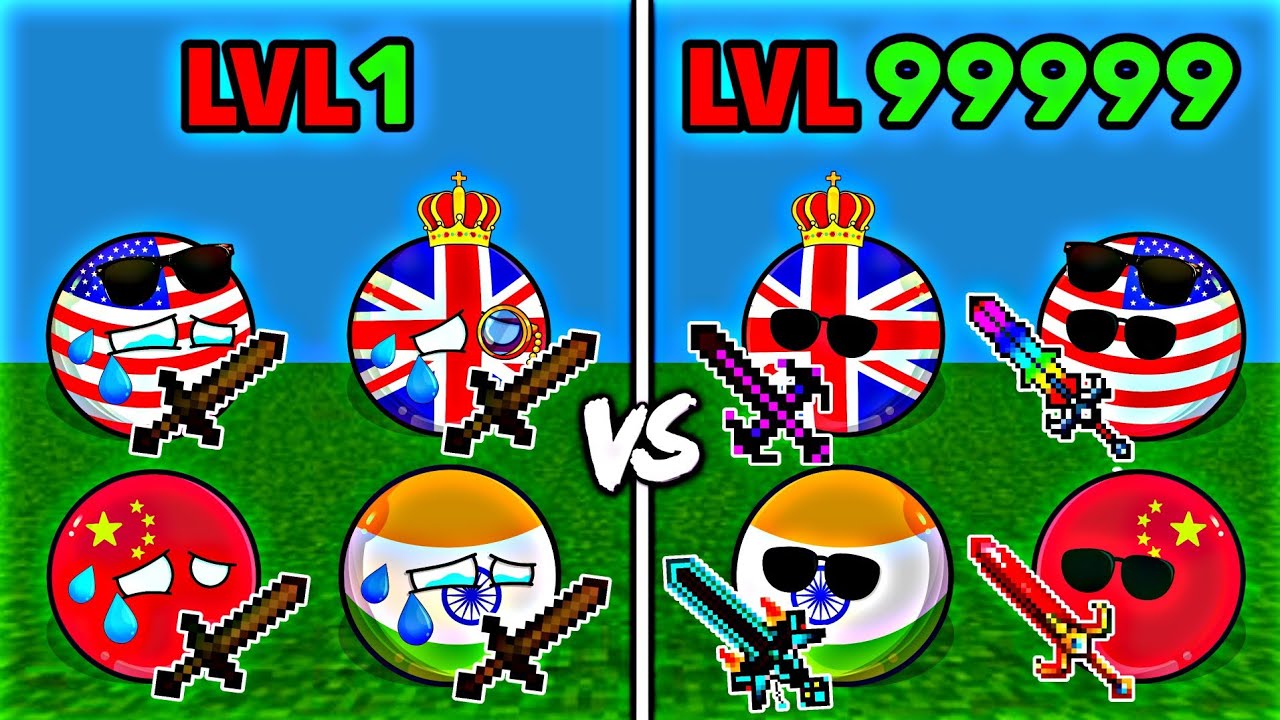 What If Countryballs Play Minecraft😱💥| INDIA'S Powerful Sword 😈🔥(Part 4) #countryballs #nutshell