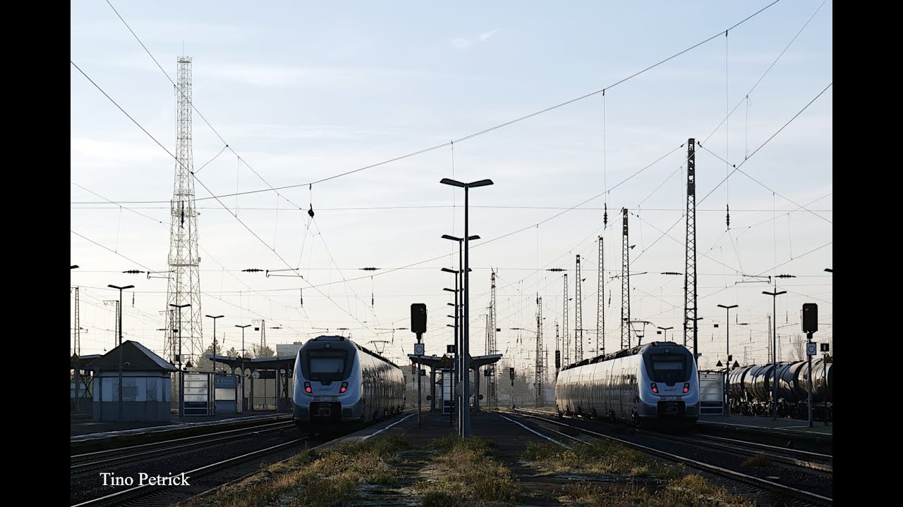 Zugverkehr in Großkorbetha am 12.12.2025 - im Hamstergefecht