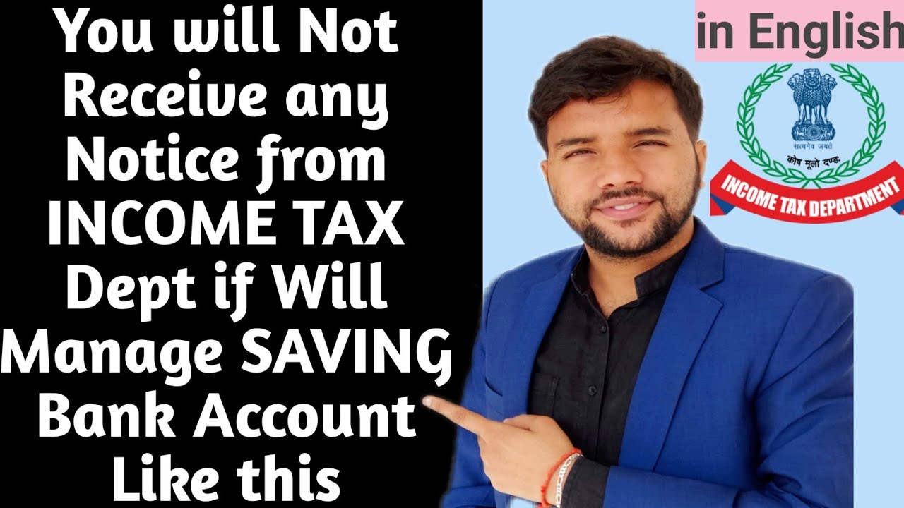 How to Save YourSelf From Income tax Notice in English| Notice For cash Deposit in SAVING Bank A\c