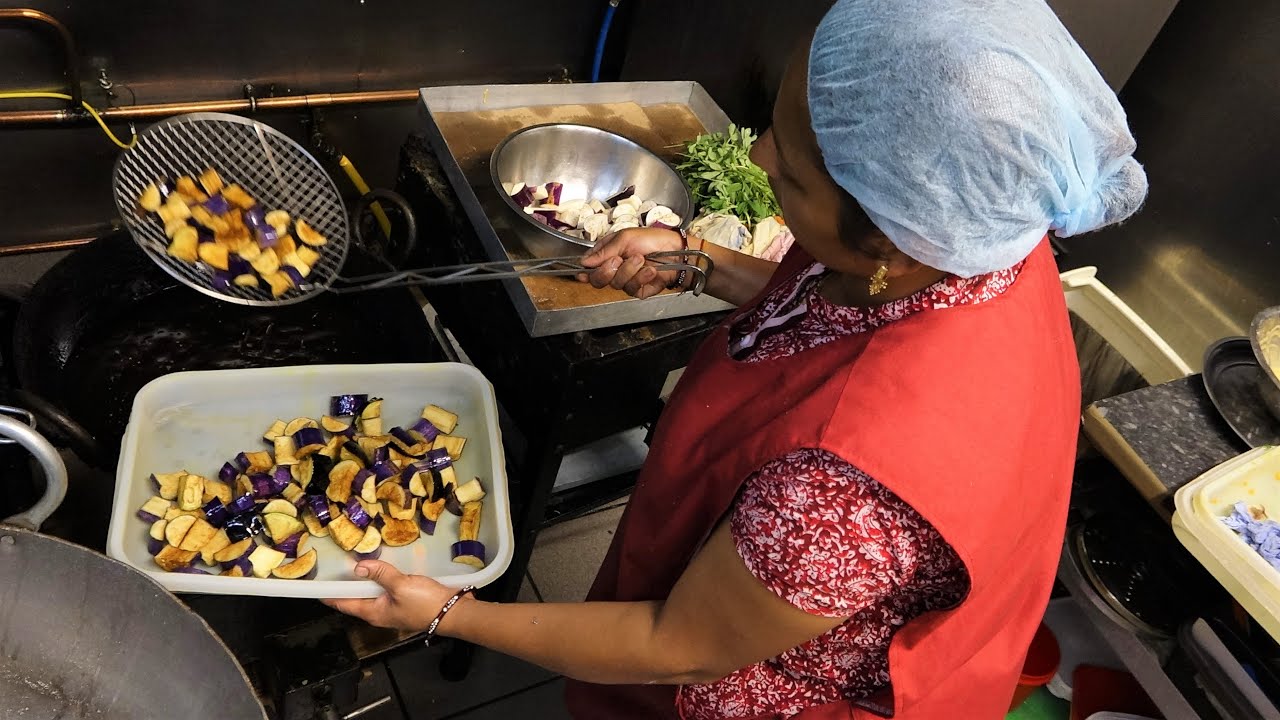 Aubergine & Fenugreek Curry Recipe (Ringan Methi Shaak) + Gujarati Thalis | at Royal Bites Leicester