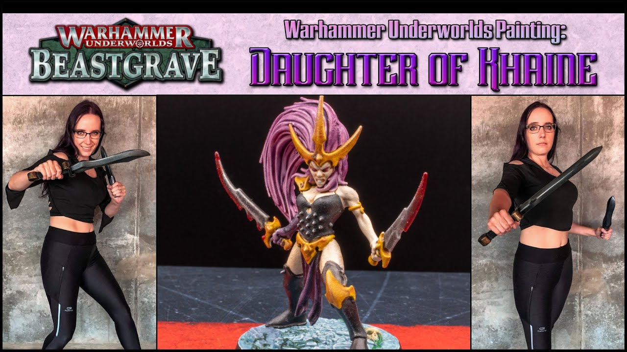 How to Paint a Daughter of Khaine Witch Elf | Warhammer Underworlds Beastgrave | Age of Sigmar Mini