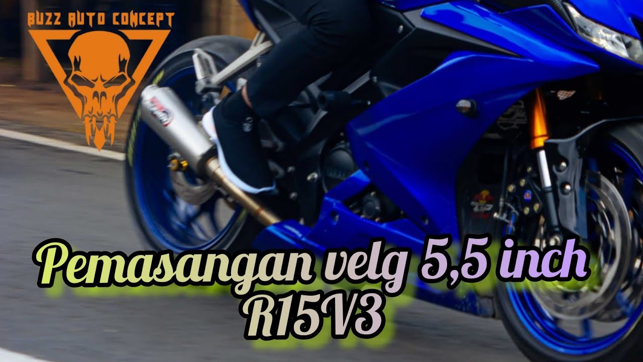 R15v3 upgrade velg 5,5 inch