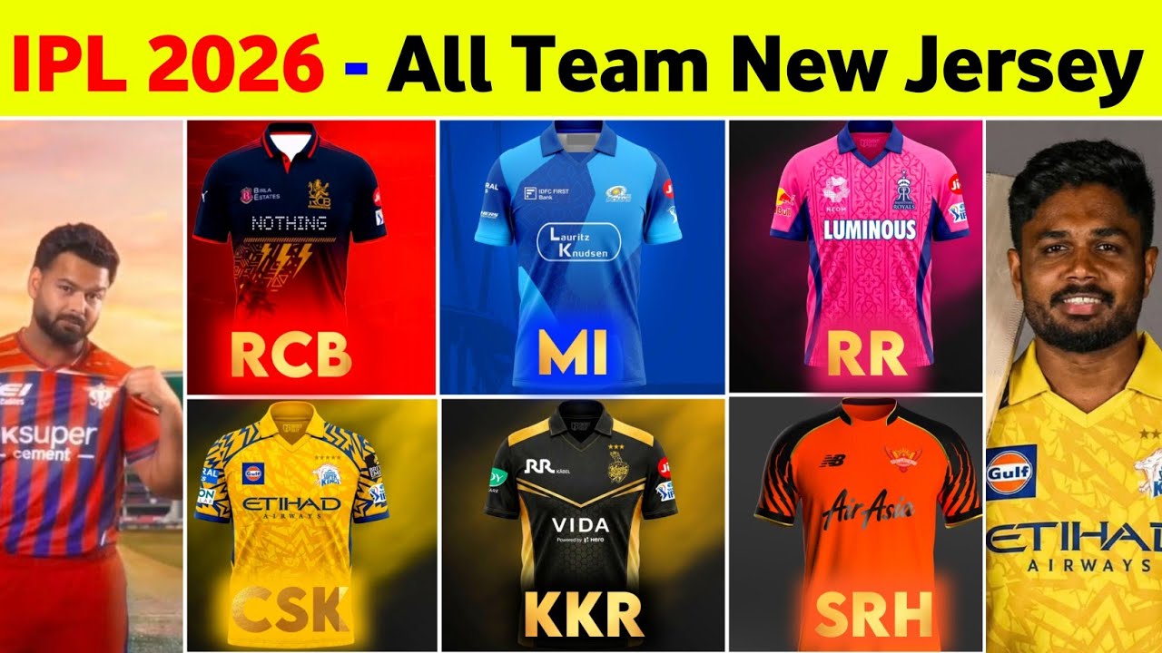 IPL Jersey 2026 - IPL 2026 All Team New Jersey || Lsg New Jersey IPL 2026