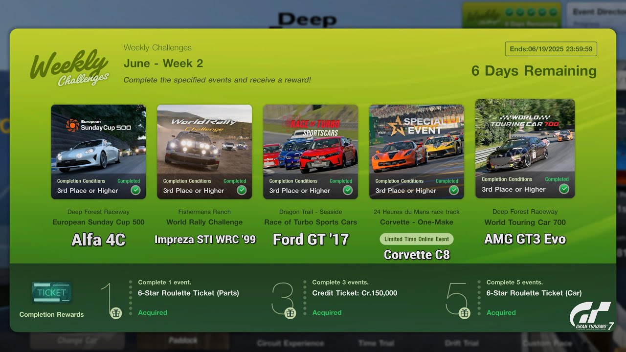 Gran Turismo 7 | Weekly Challenges June 2025 WK.2 - Le Mans Weekend, Corvette & More [PS5]