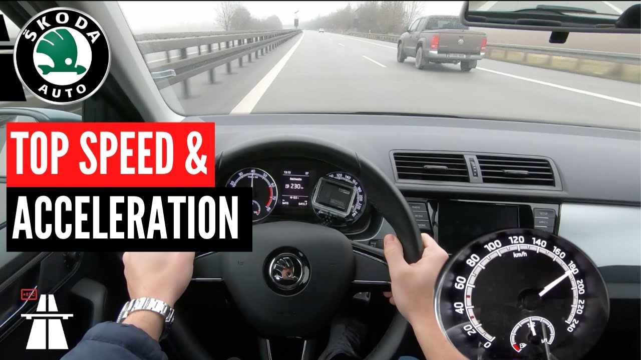 🏁 SKODA FABIA 1.0 TSI DSG ACCELERATION & TOP SPEED ON GERMAN AUTOBAHN