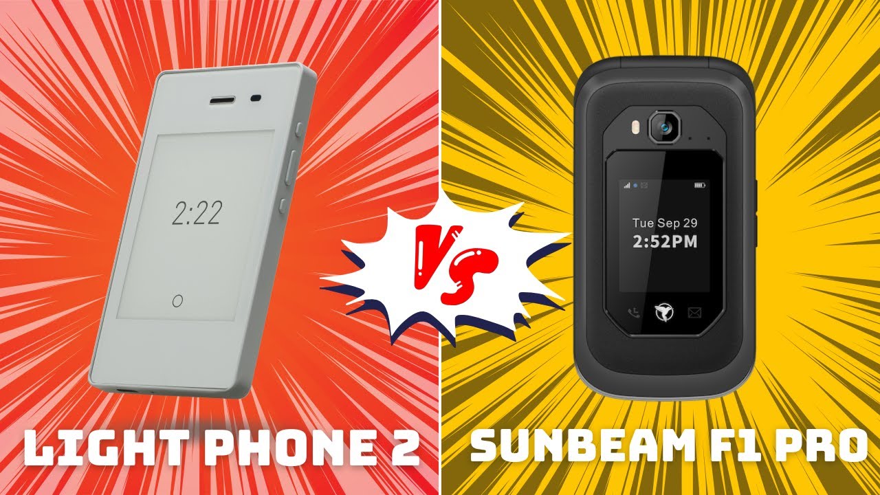 Sunbeam F1 Pro vs. Light Phone 2 || Dumbphone Comparison