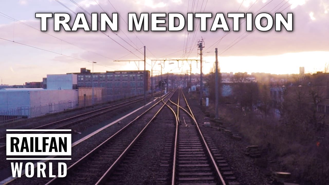 3 hours of relaxing meditation music during a train cab ride in Belgium via Brussels and Ghent