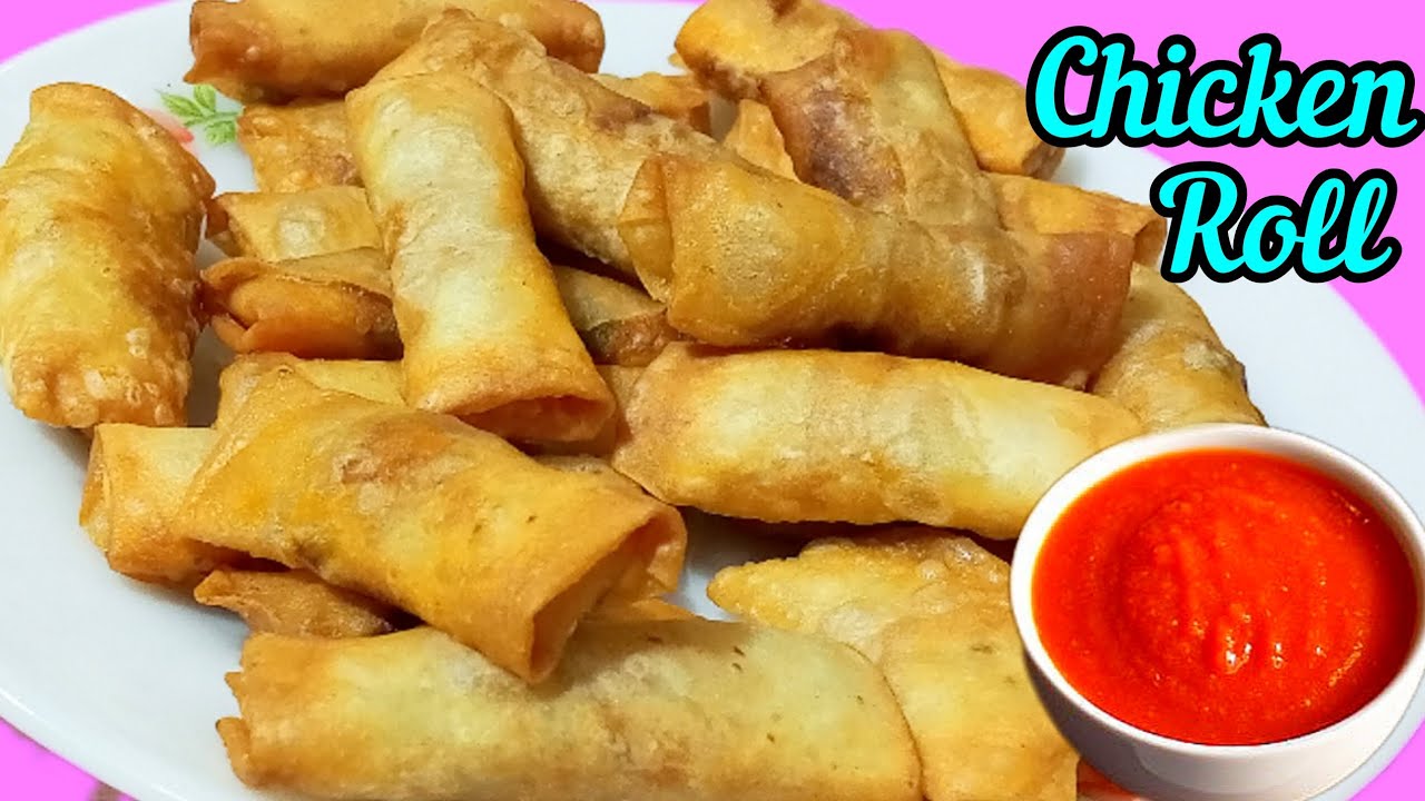 Crispy Chicken Roll Recipe|| Crunchy chicken roll