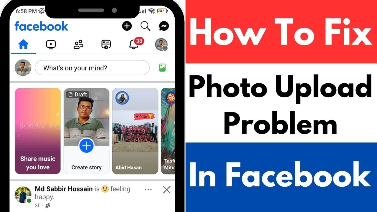 How To Fix Photo Upload Problem In Facebook |  Facebook Photo Upload Problem