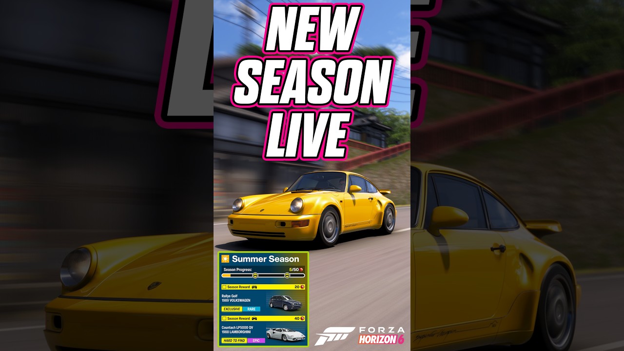 NEW SEASON LIVE 🔥 80s WEEK (Horizon Decades Summer Playlist FH6)
