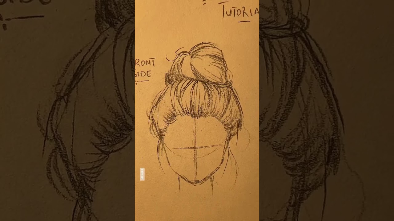 messy bun FRONT,SIDE & BACK TUTORIAL✍️ #shorts