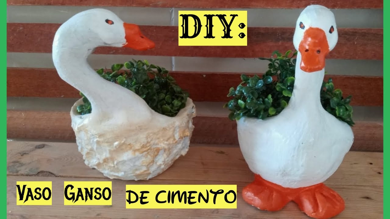 DIY: VASO GANSO DE CIMENTO