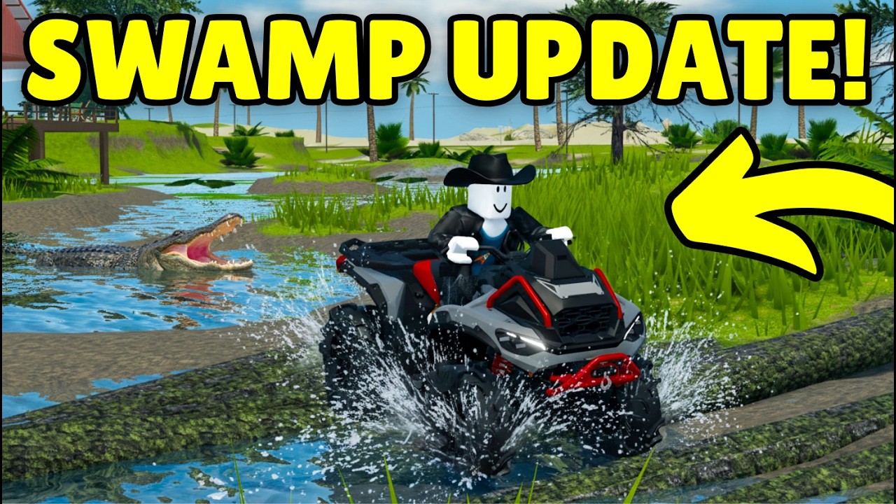 I Explored the SWAMP Update with the NEW ATV in Roblox Southern Mudding Offroading