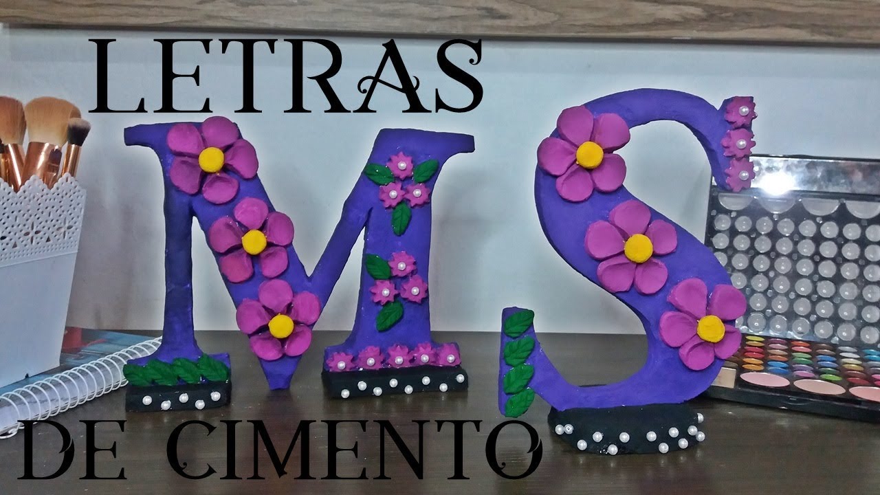 LETRAS DECORATIVAS DE CIMENTO