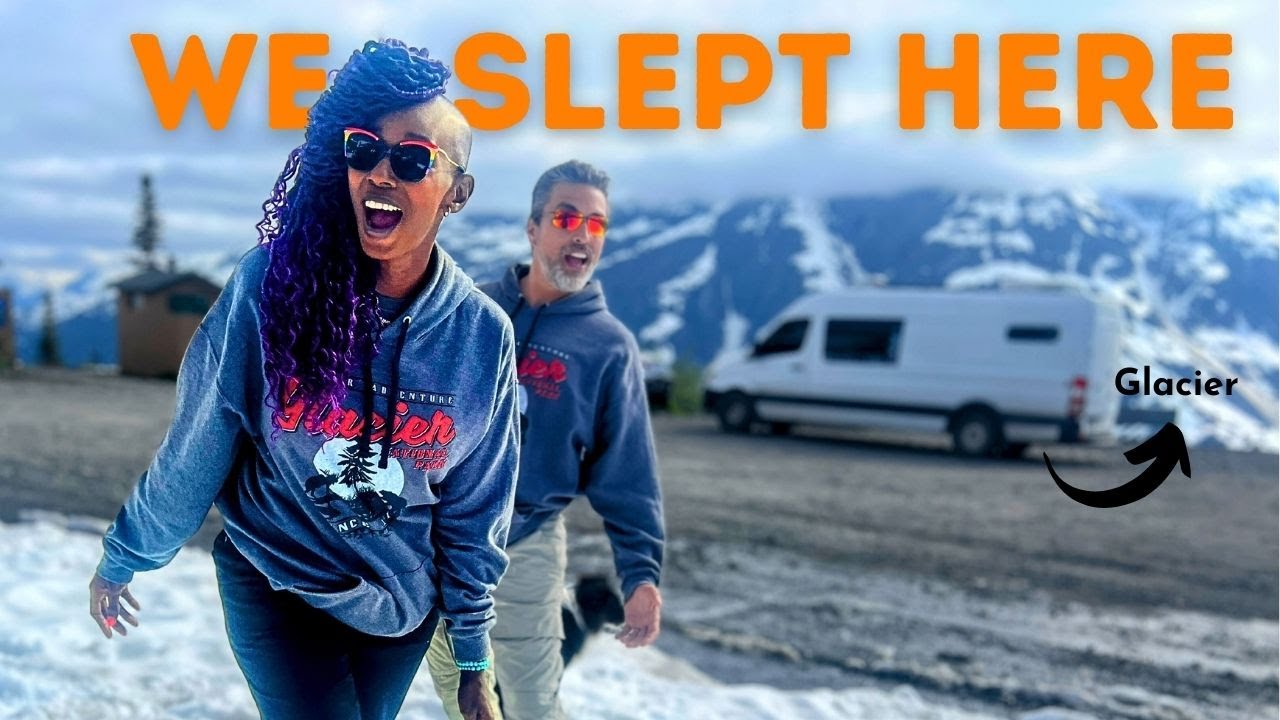 BOONDOCKING IN ALASKA Camping On Salmon Glacier In A Van
