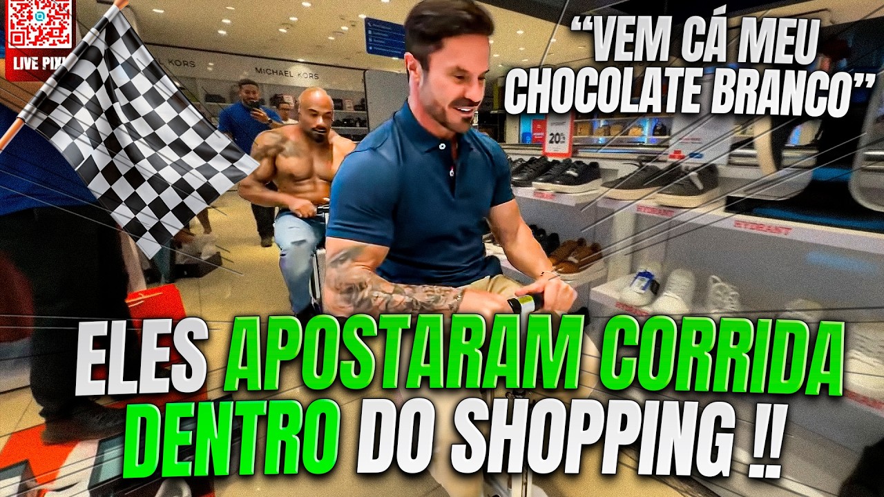 JÚLIÃO E CARIANI AZARALHANDO EM SHOPPING - TIRARAM RACHA NO PARAGUAI !! KKKK
