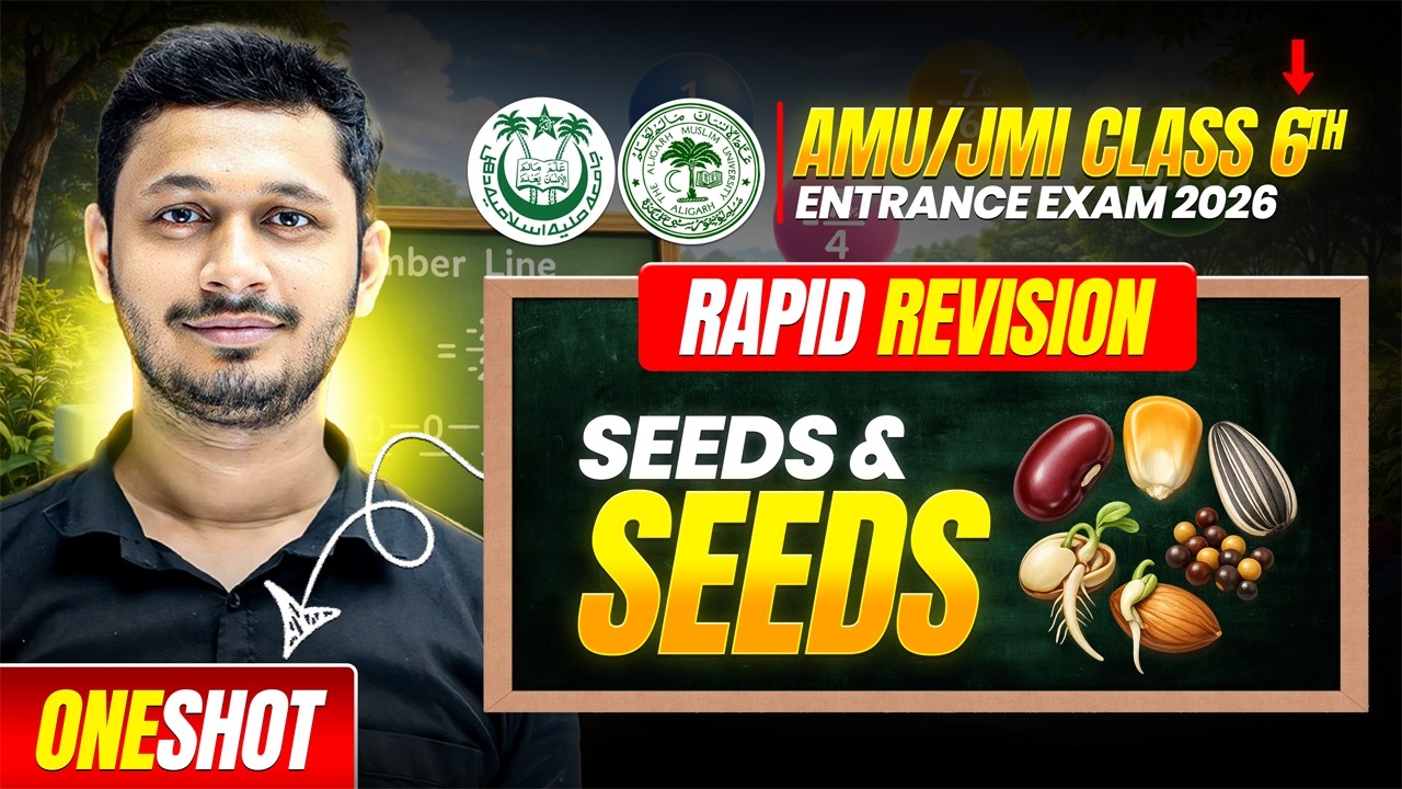 Class 6th Maths – Seeds & Seeds | Full Revision + MCQs + PYQ's | AMU/JMI 2026