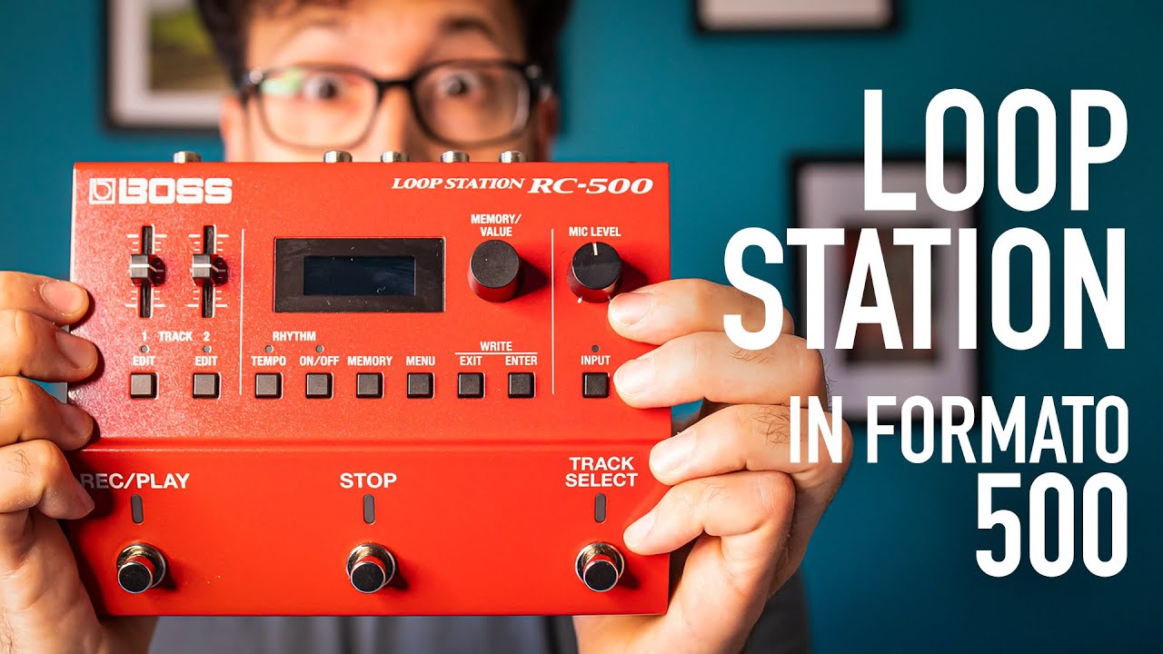 BOSS RC500 - loop station a due tracce con ritmi inclusi