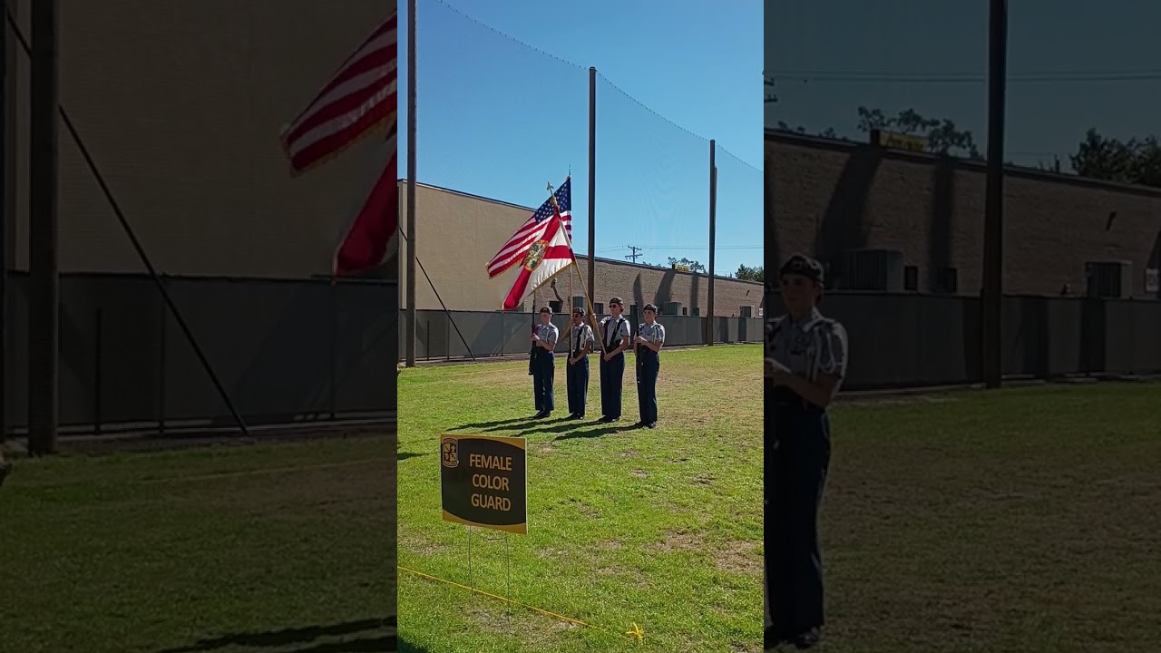 Oasis High School Female Color Guard
