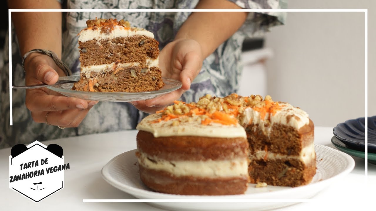 TARTA de ZANAHORIA VEGANA | Living Like A Panda