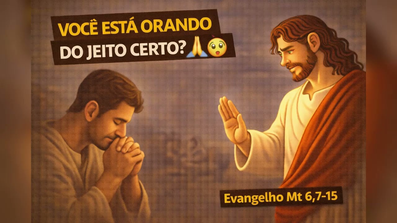 Você Está Orando do Jeito Certo? 🙏😳 | Evangelho Mt 6,7-15
