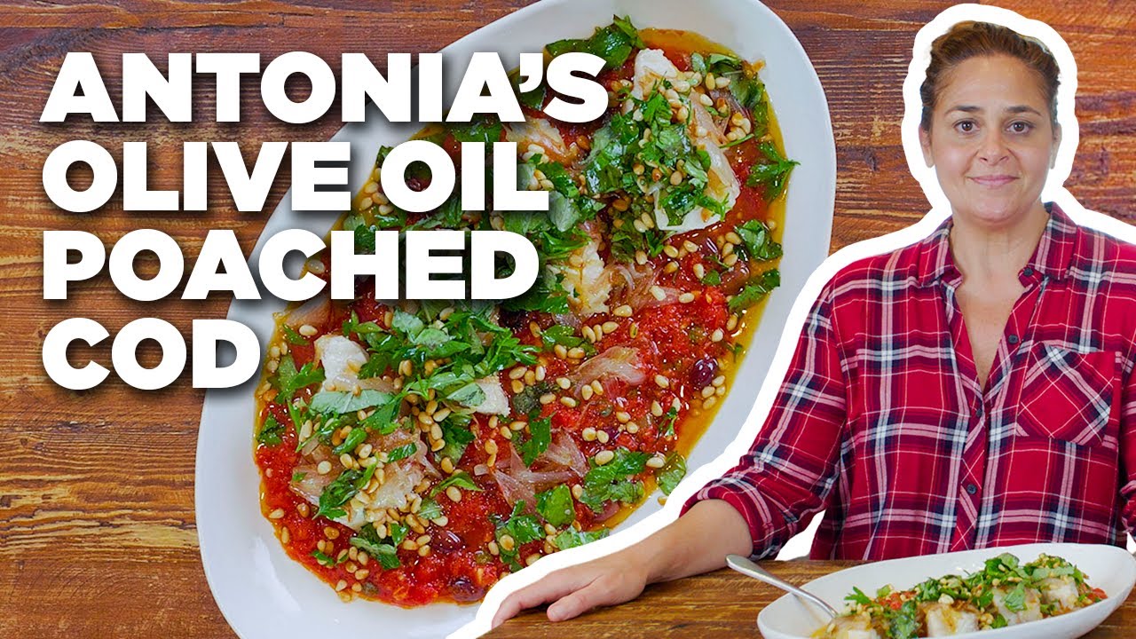 Antonia Lofaso's Olive Oil Poached Cod with Tomato Sauce | Feast of the Seven Fishes | Food Network