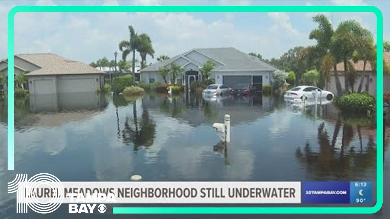 Despite rains long gone, Laurel Meadows homes are still submerged in water