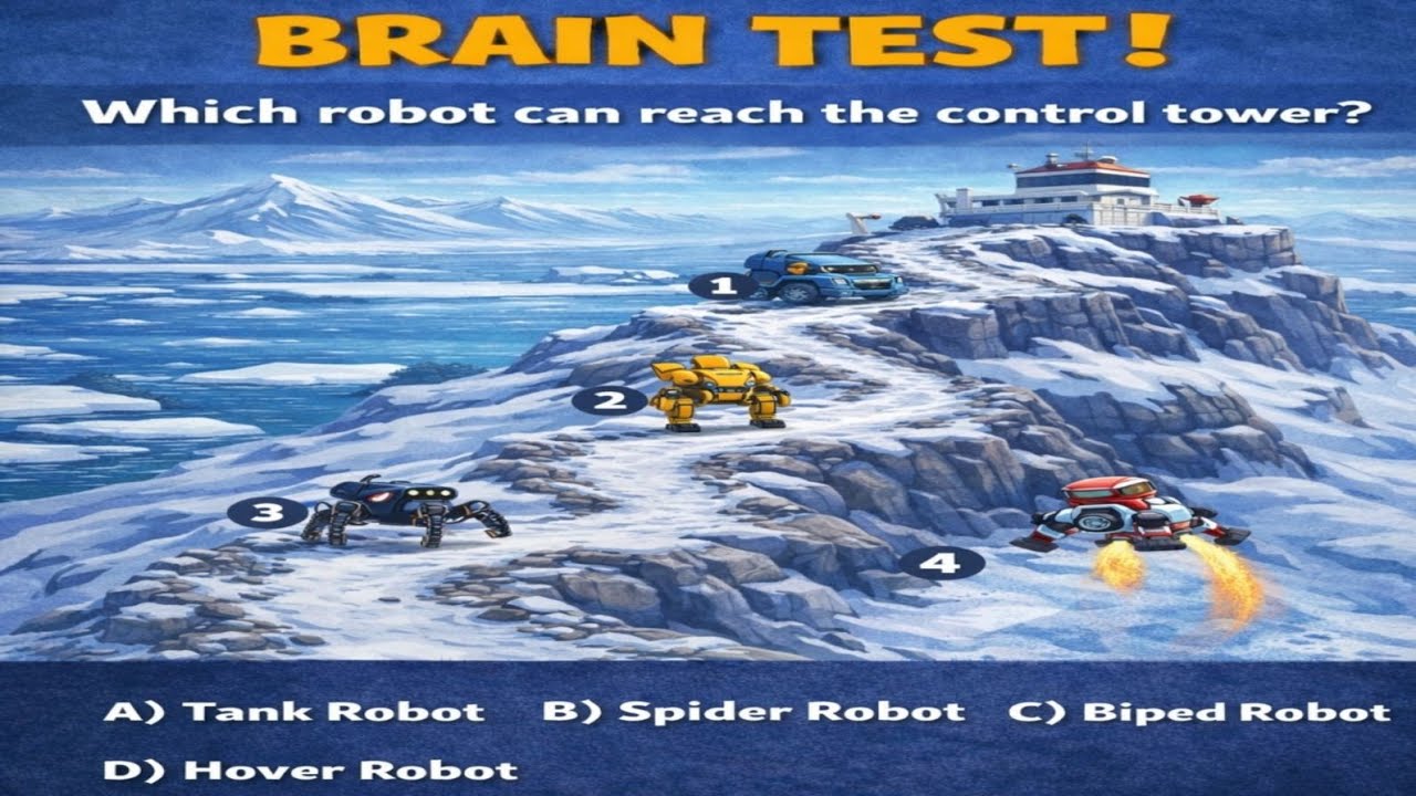 Which Robot Can Reach the Tower? 99% Fail This Brain Test!