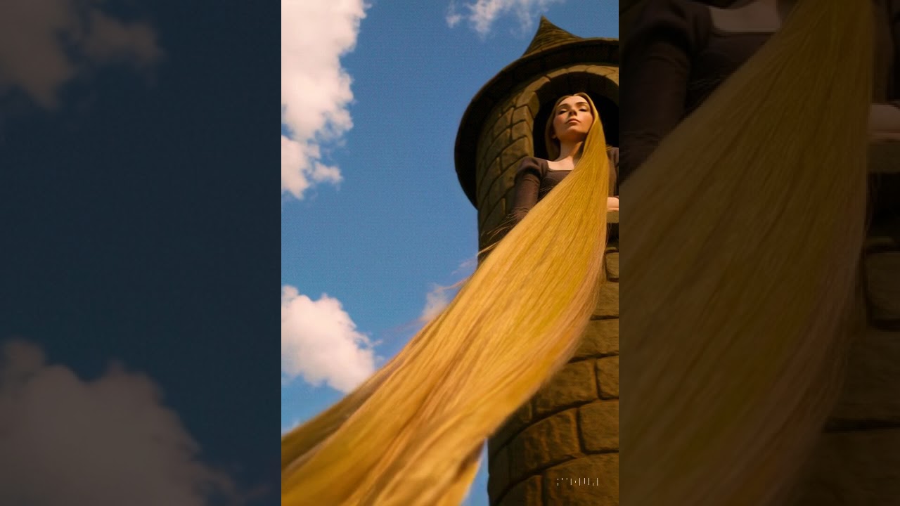 Long Hair in Tower - low angle
